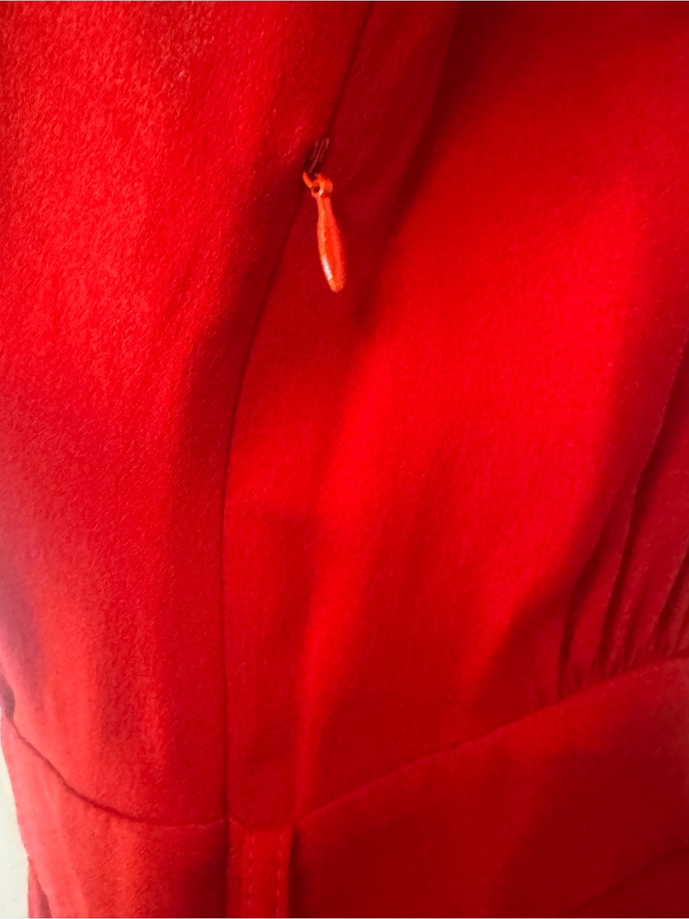 Marc Jacobs 100% Silk Red Ruffled 3/4 Sleeve Dress with Belt, 10 - Picture 11 of 14